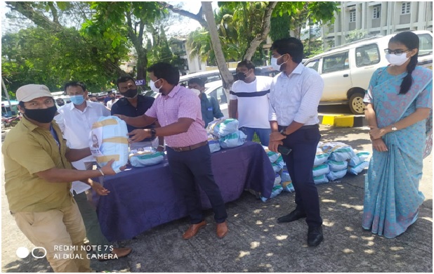 DISTRIBUTION OF RATION KIT IN CITY